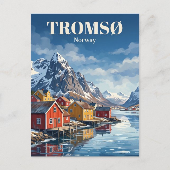 Cartão Postal Tromsø Noruega (Frente)