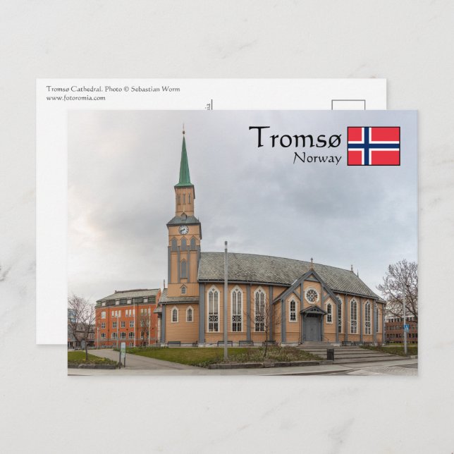 Cartão Postal Tromsø Noruega (Frente/Verso)