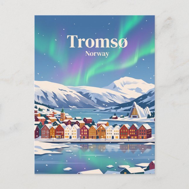 Cartão Postal Tromsø Noruega (Frente)