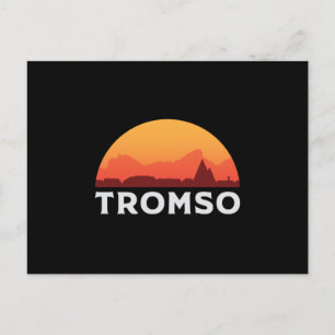 Cartão Postal Tromso Norway City Skyline Cityscape Funny Gift