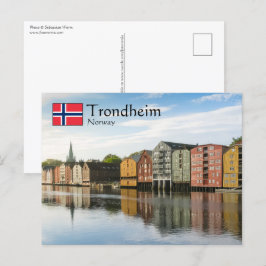 Cartão Postal Trondheim Noruega