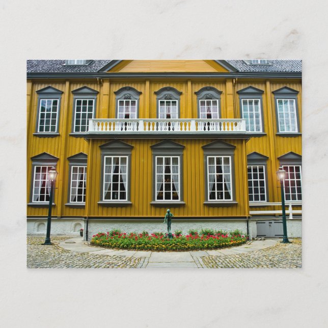 Cartão Postal Trondheim The Royal Residence Stiftsgaarden (Frente)