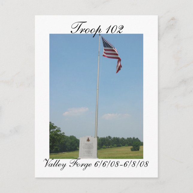 Cartão postal Troop 102 (Frente)