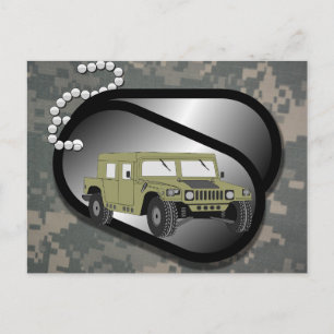 Cartão Postal Tropas de Camuflagem de Padrão Acu Arte Digital Pa