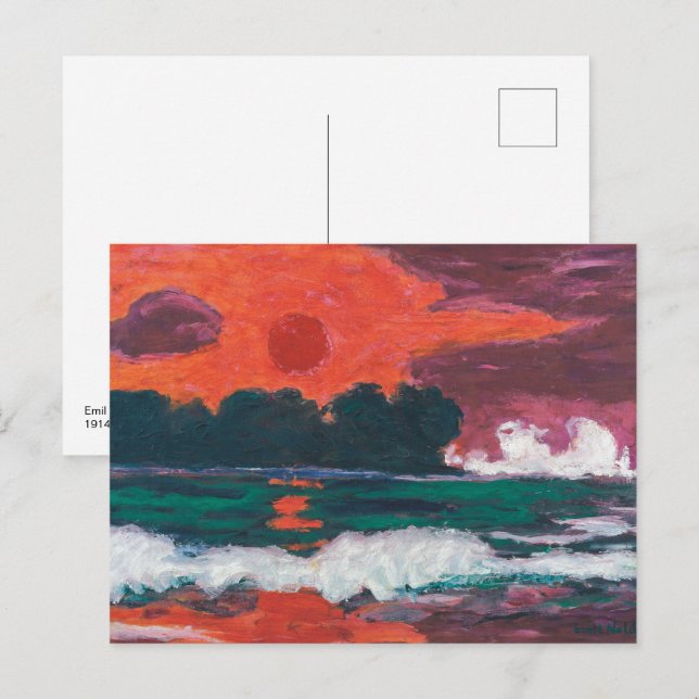 Cartão Postal Tropensonne | Emil Nolde | (Frente/Verso)