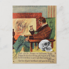 Cartão Postal Trophy Skull Ghost Spirit Lareira