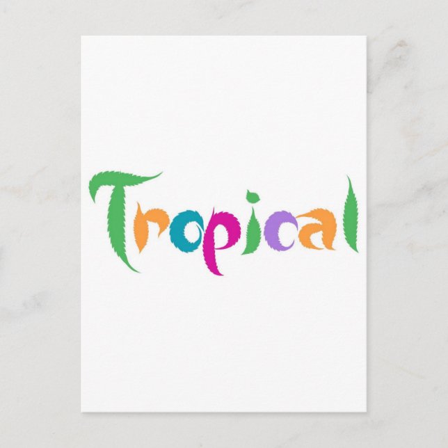 Cartão Postal Tropical (Frente)