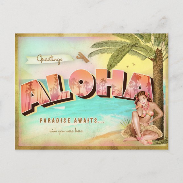 CARTÃO POSTAL TROPICAL GC ALOHA (Frente)