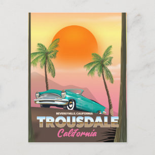 Cartão Postal Trousdale Beverly hills Califórnia