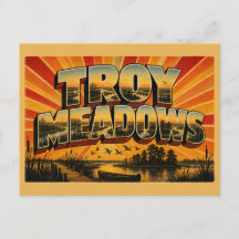 Troy Meadows Nova Jersey Pântano de Água Doce Arte