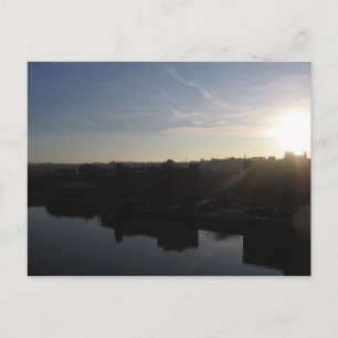 Cartão Postal troy sunrise no hudson
