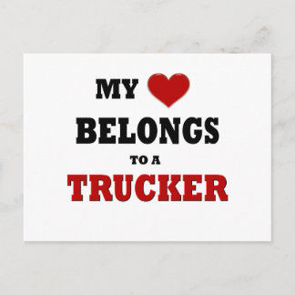 Cartão Postal Trucker Love