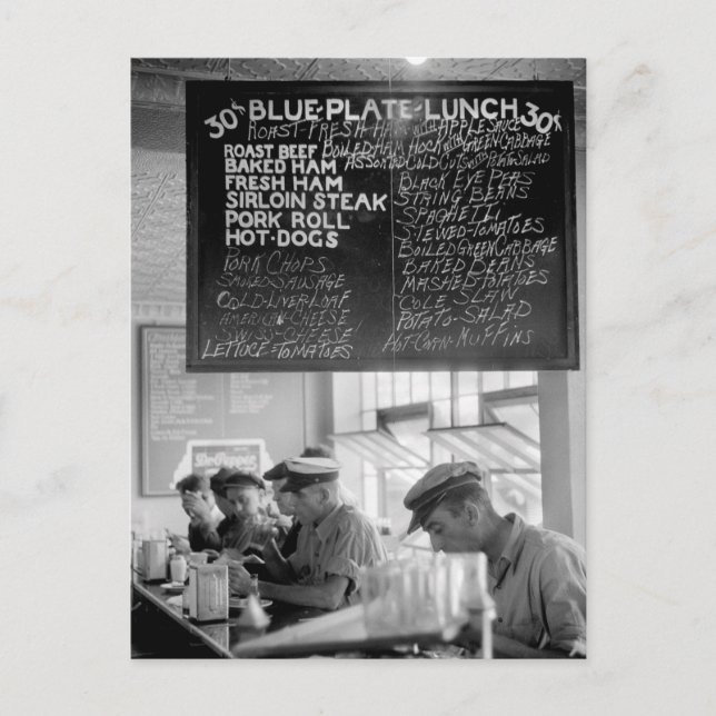 Cartão Postal Trucker's Cafe, 1940 (Frente)