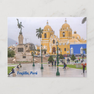 Cartão Postal Trujillo, Perú, Plaza Mayor de Trujillo