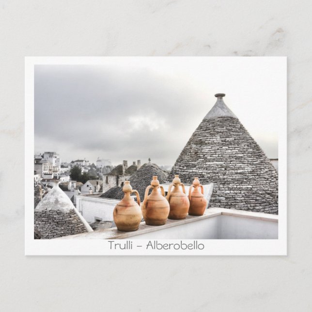 Cartão Postal Trulli - Alberobello (Frente)