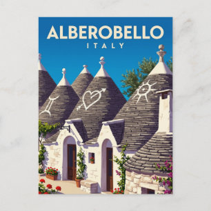 Cartão Postal Trulli di Alberobello Itália
