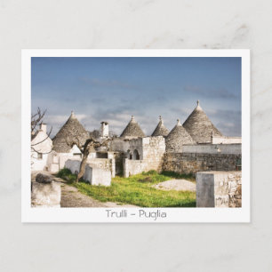 Cartão Postal Trulli - Puglia