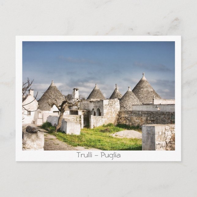 Cartão Postal Trulli - Puglia (Frente)