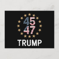 Trump 2024 Bandeira Retomar a América Trump 45 47 