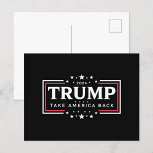 Cartão Postal Trump 2024 Devolva a América