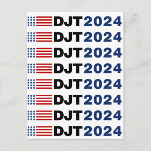 Cartão Postal Trump 2024 DJT