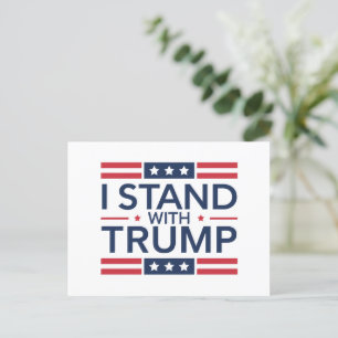 Cartão Postal Trump 2024 Eu Apoio Trump Apoio Presidente 