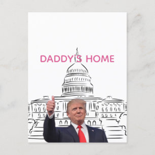 Cartão Postal Trump 2024 Leve o Pai de volta da América para cas