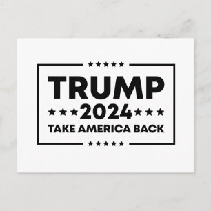 Cartão Postal Trump 2024 Trump Retome a América