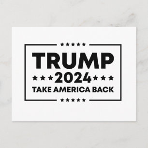 Cartão Postal Trump 2024 Trump Retome a América