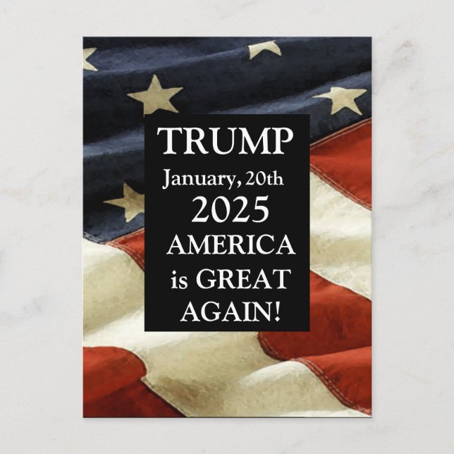 CARTÃO POSTAL TRUMP 2025 (Frente)