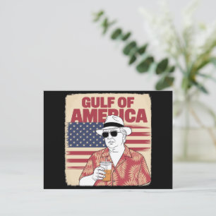 Cartão Postal Trump América Golfo México Presidente Trump 