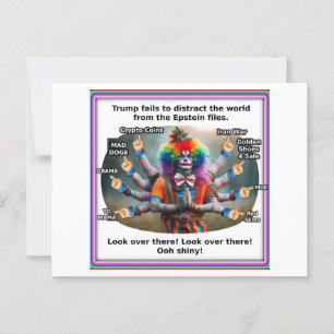 Cartão Postal Trump como Shiva o Destruidor