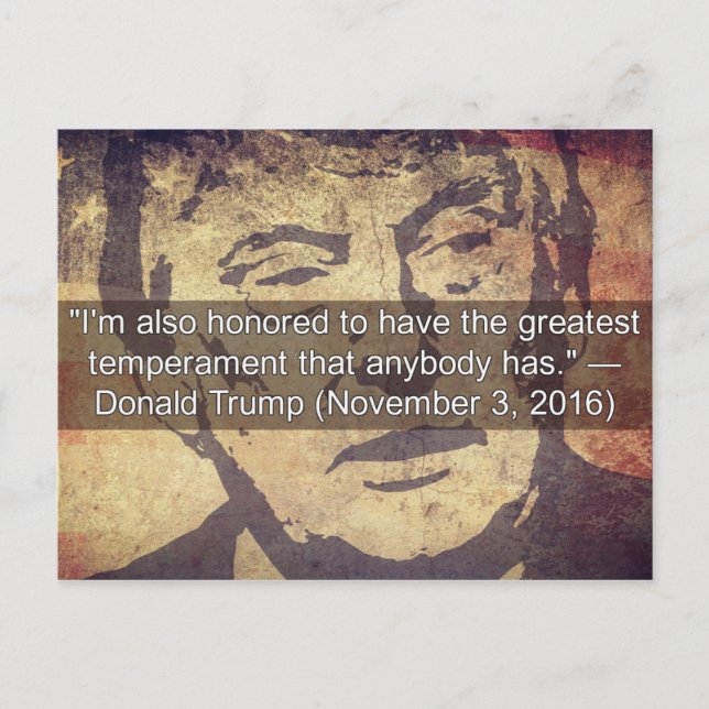 Cartão Postal Trump de Coisas Estúpidas diz Souvenir Cartão-post (Frente)