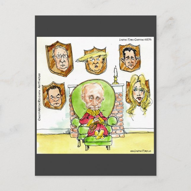 Cartão Postal Trump É Putin No Presente Do Ritz (Frente)