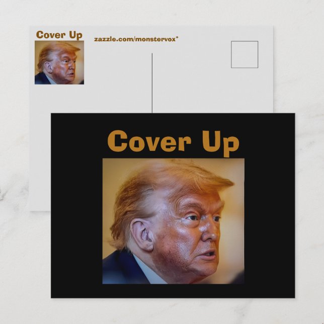 Cartão postal Trump/Encobrimento (Frente/Verso)