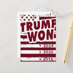 Cartão Postal Trump Ganhou