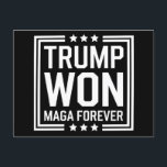 Cartão Postal Trump ganhou a 47.ª eleição do presidente dos EUA,<br><div class="desc">Trump ganhou o 47º Presidente dos EUA vencedor das eleições de 2024</div>