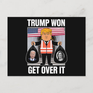 Cartão Postal Trump Ganhou Supere Isso Maga Ganhou Eleição 2024 
