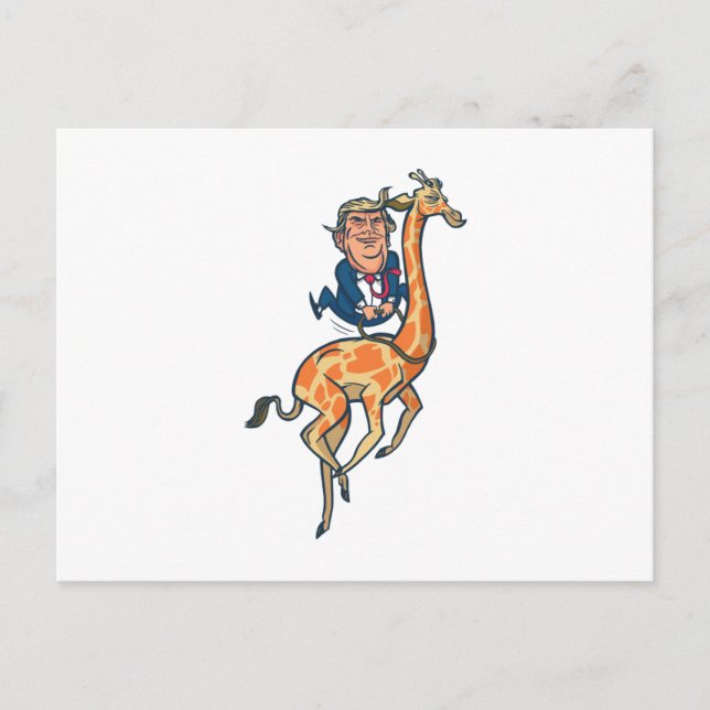Cartão Postal Trump Giraffe (Frente)