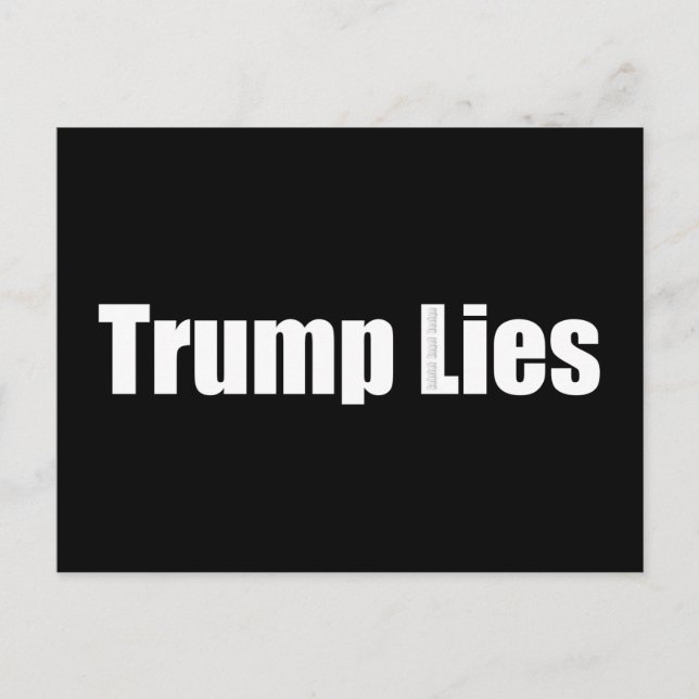 Cartão Postal Trump Lies (Frente)