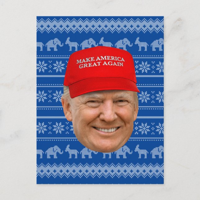 Cartão Postal TRUMP MAGA Natal (Frente)