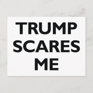 Cartão Postal Trump Me Assusta