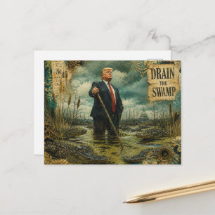 Cartão Postal Trump no Pântano Colagem