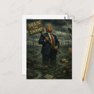 Cartão Postal Trump no Pântano Vida Selvagem no Pântano