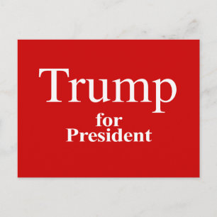 Cartão Postal Trump para Presidente