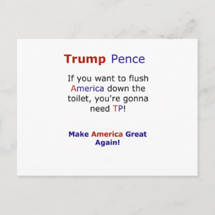 Cartão Postal Trump Pence Meme Engraçado Eleição 2016
