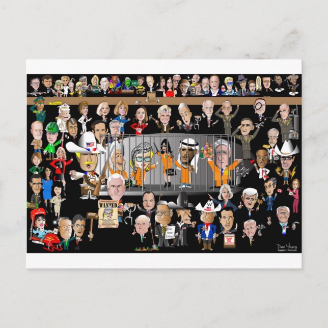 Cartão Postal Trump Pros e Cons (Frente)