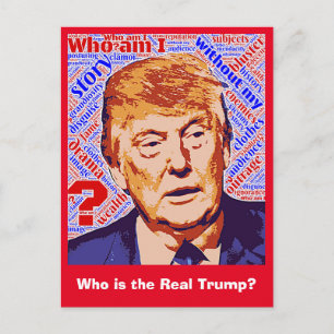 Cartão Postal Trump Quem Sou Eu Realmente Postcard