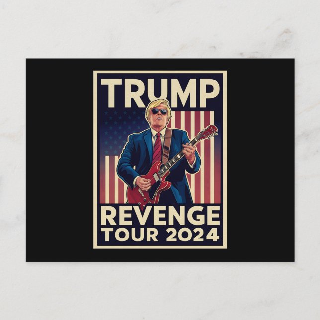 Cartão Postal Trump Revenge Tour 2024 Eleições Políticas 2024 (Frente)