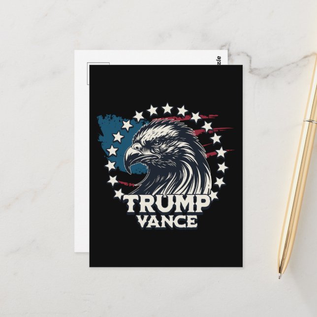 Cartão Postal Trump Vance (Frente/Verso In Situ)